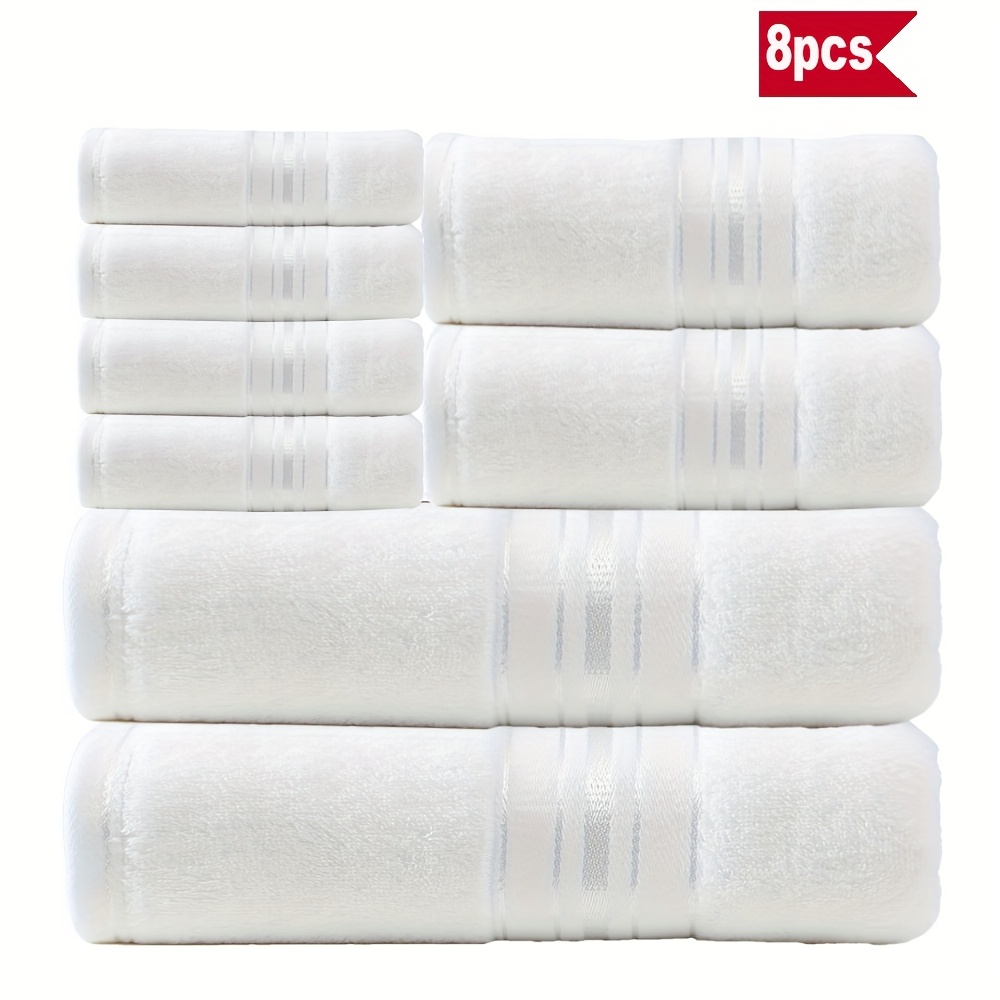 Premium 8-Piece Cotton Bath To - Spa Wellness Design บทวิจารณ์และราคา