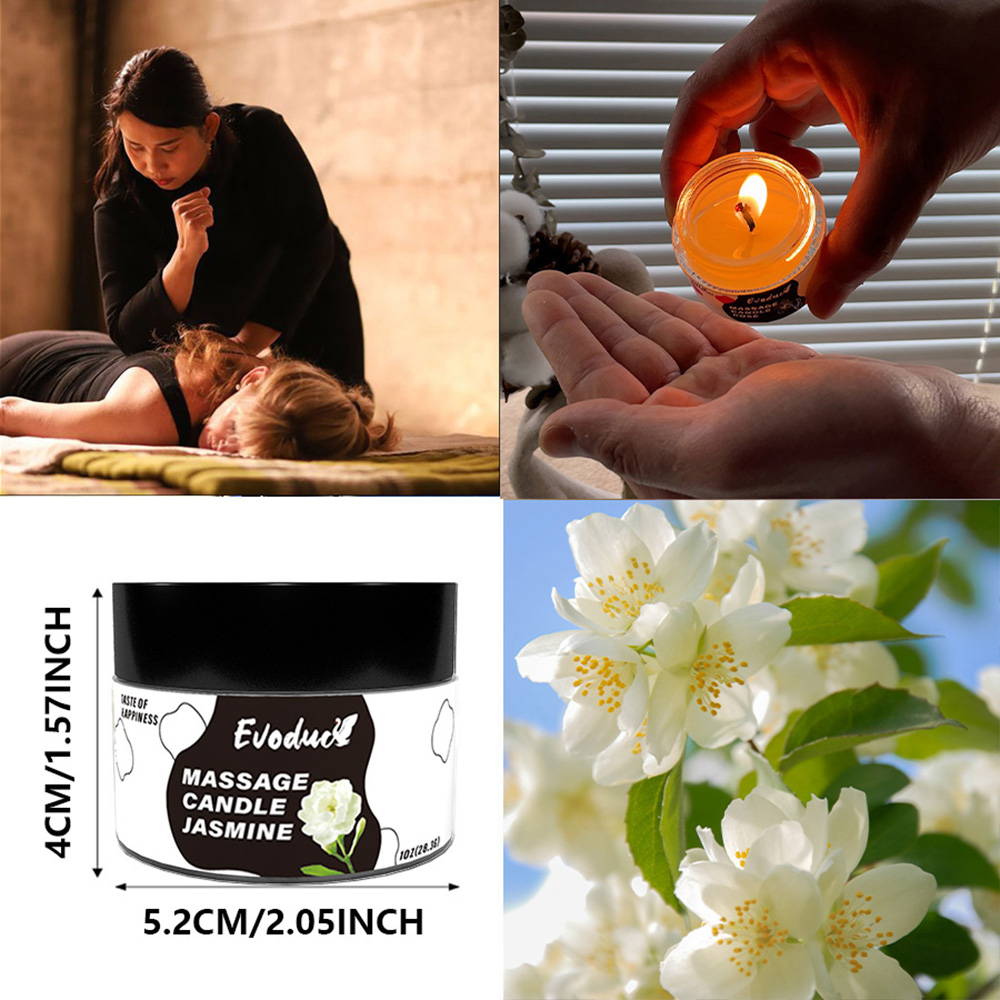 Massage Oil Candle Jasmine Soy - Massage Candle Melting บทวิจารณ์และราคา