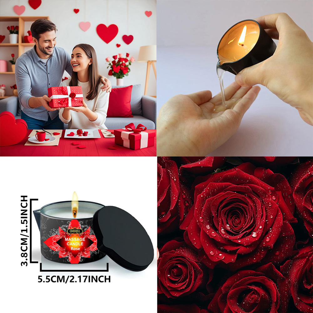 Rose Massage Oil Candle 2oz Bo - Massage Candle Melting บทวิจารณ์และราคา