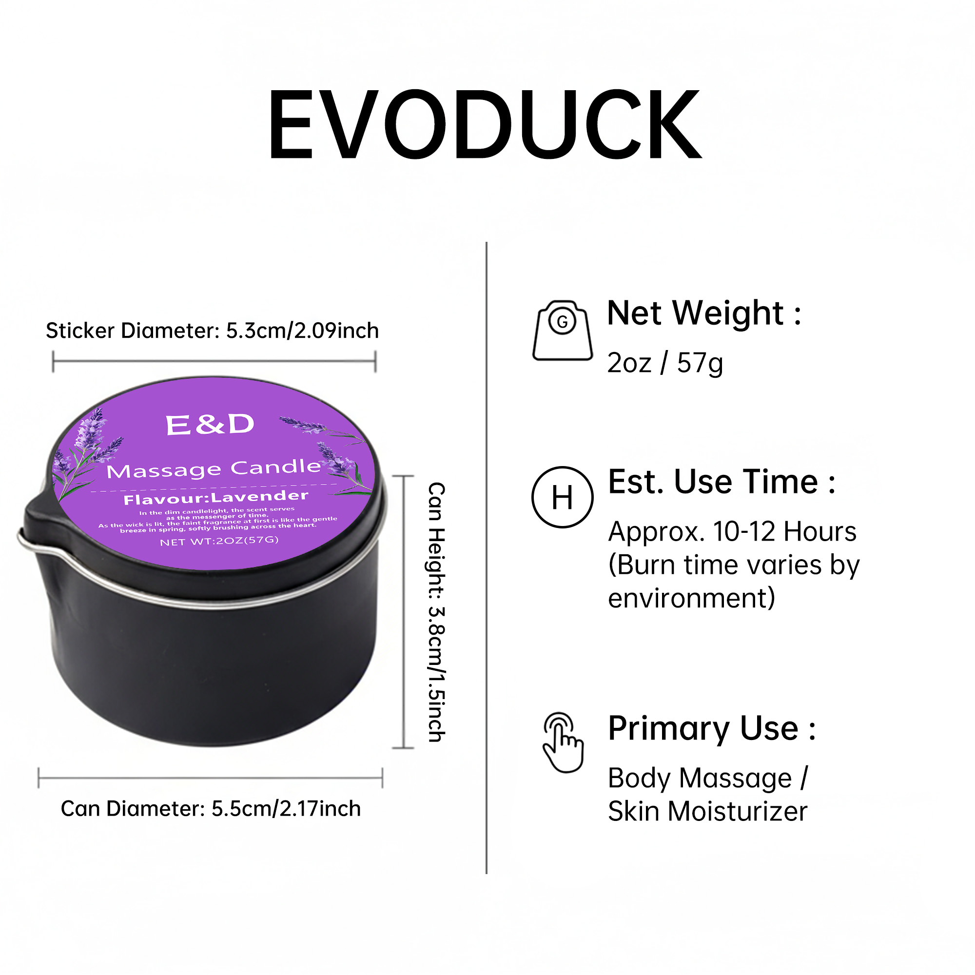 Lavender Massage Oil Candle 2o - Massage Candle Melting บทวิจารณ์และราคา