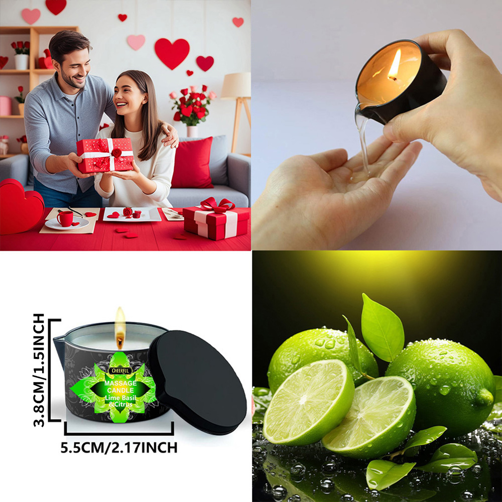 Lime Basil Citrus Massage Oil  - Massage Candle Melting บทวิจารณ์และราคา